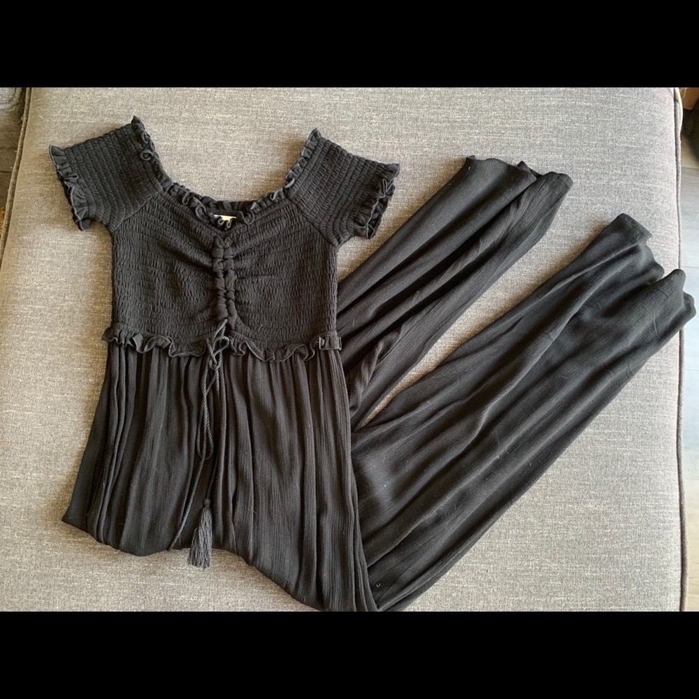 Black Off The Shoulder Jumpsuit